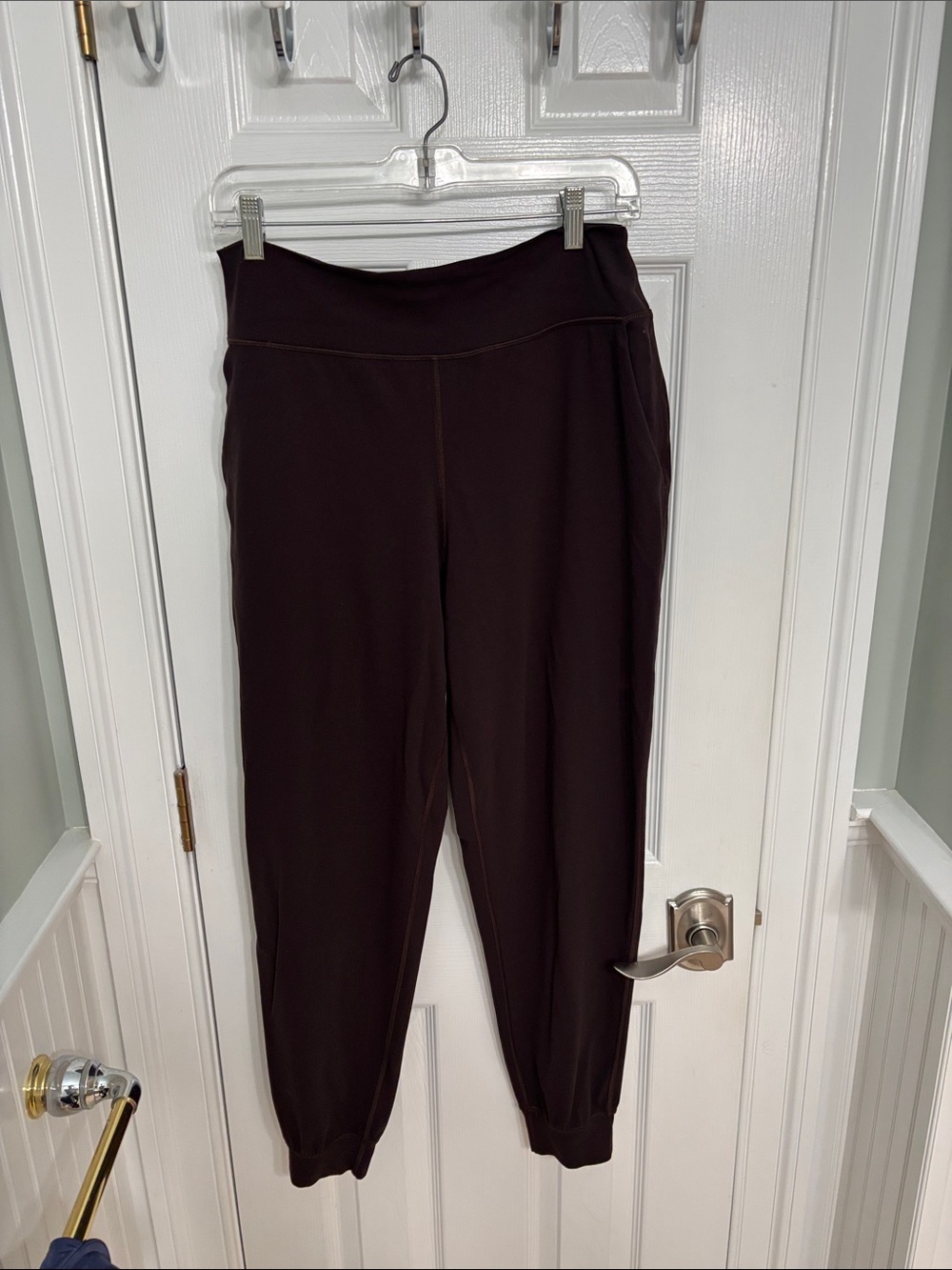 Women's High-Waist Dark Brown Jogger Pants Align